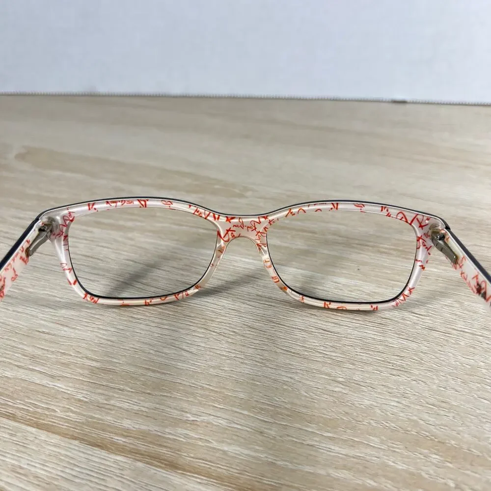 Ray-Ban RB5228 5014 Eyeglasses Black White and Red 53-17-140 Frames Only